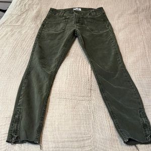 PAIGE Hoxton ankle, size 28, vintage forest night